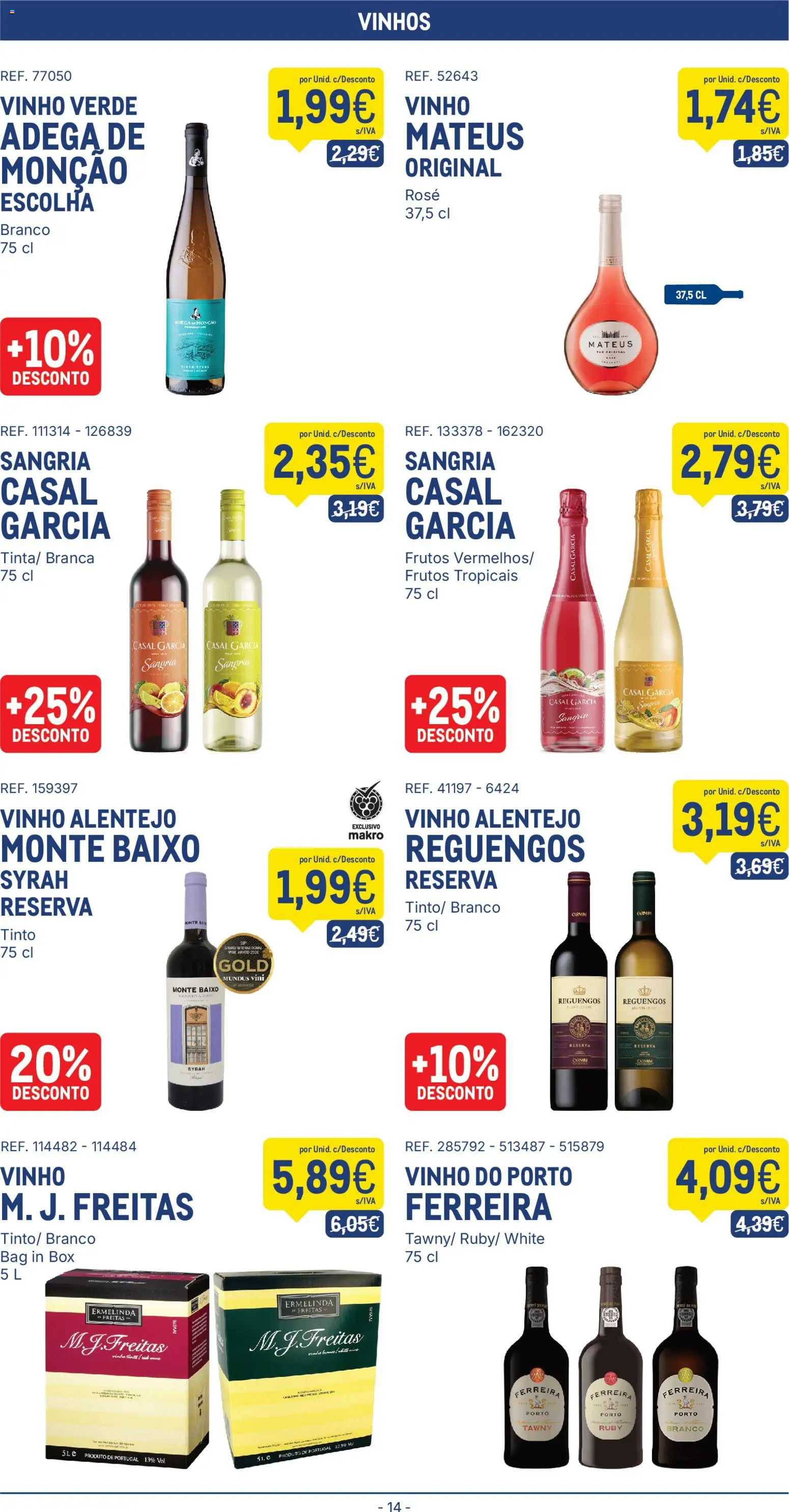 Makro folheto │ válido de 07.04.2026 | Página: 14 | Produtos: Vinho, Vinho tinto