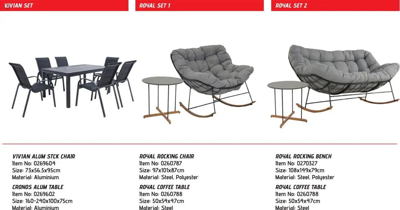 SUPERHOME CENTER Κατάλογος Σετ Εξωτερικού Χώρου – σε ισχύ από 01.05.2025 | Σελίδα: 9
