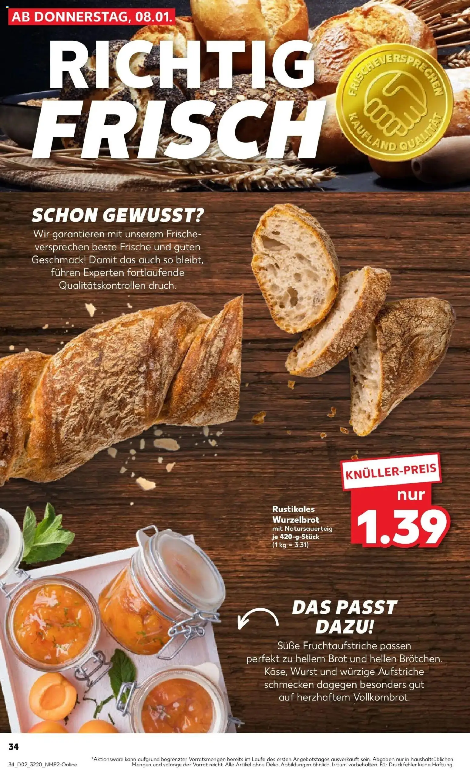 Kaufland prospekt Ludwigsfelde	 – gültig ab 11.01.2026 | Seite: 36 | Produkte: Wurst, Brot