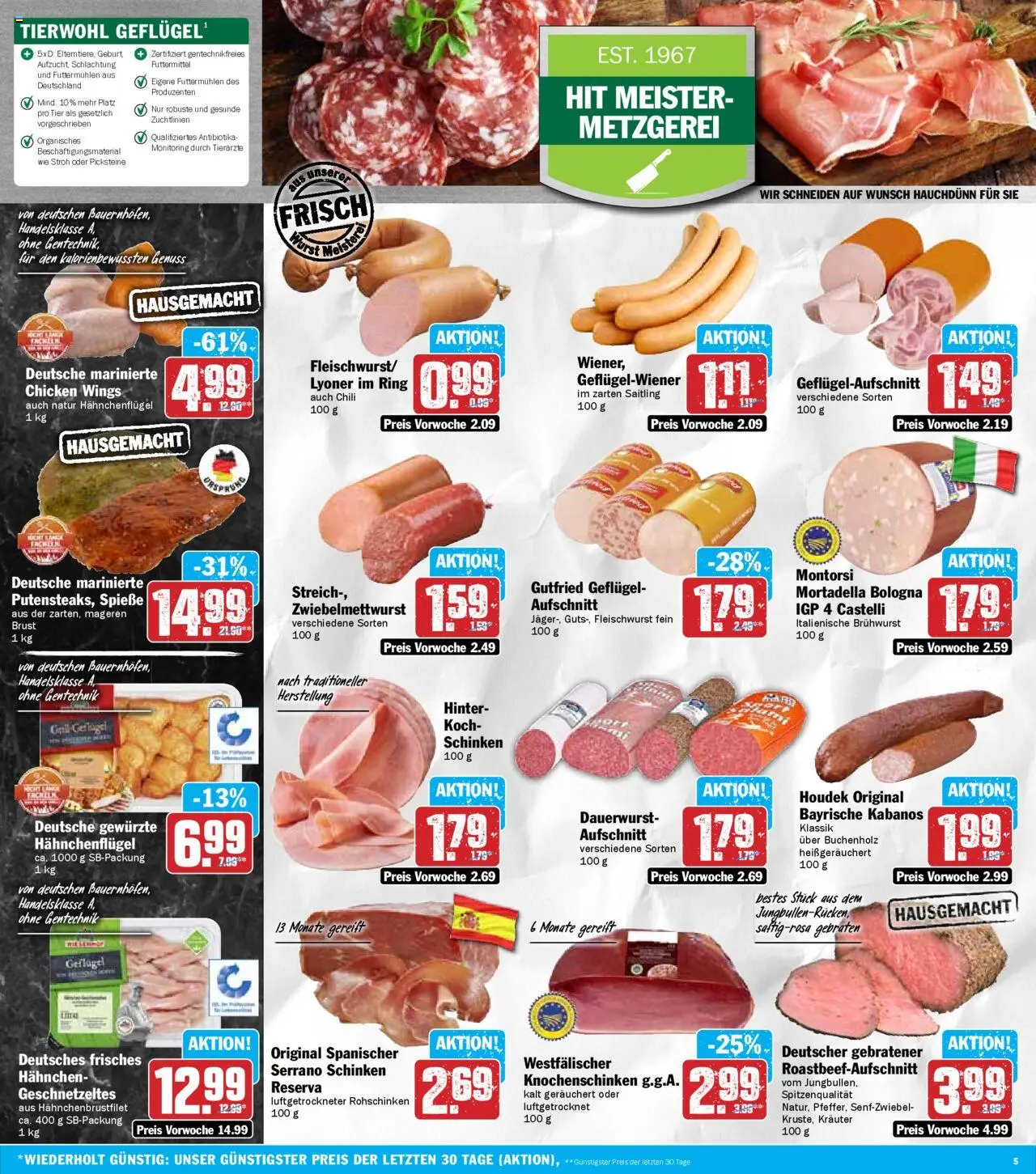 HIT - Rhineland-Palatinate - gültig ab dem 04.08.2025 | Seite: 5 | Produkte: Spieße, Chili, Serrano schinken, Schinken