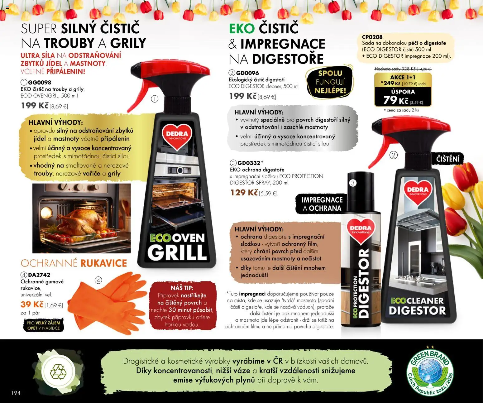 Nové Dedra akcie – leták je platný od 01.02.2026 | Strana: 94 | Produkty: Digestor, Rukavice