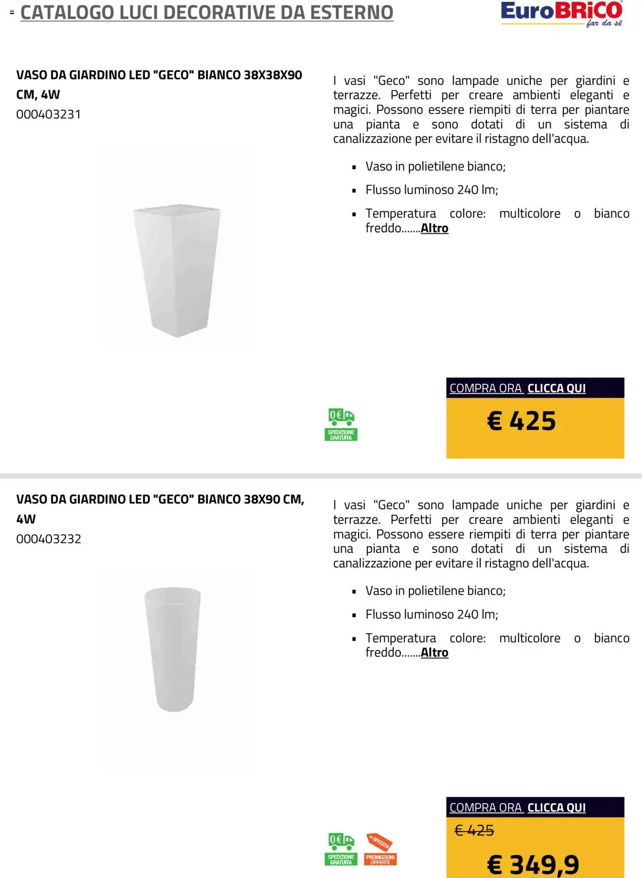 Volantino Eurobrico del 23.07.2025 | Pagina: 13 | Prodotti: Vaso, Terra