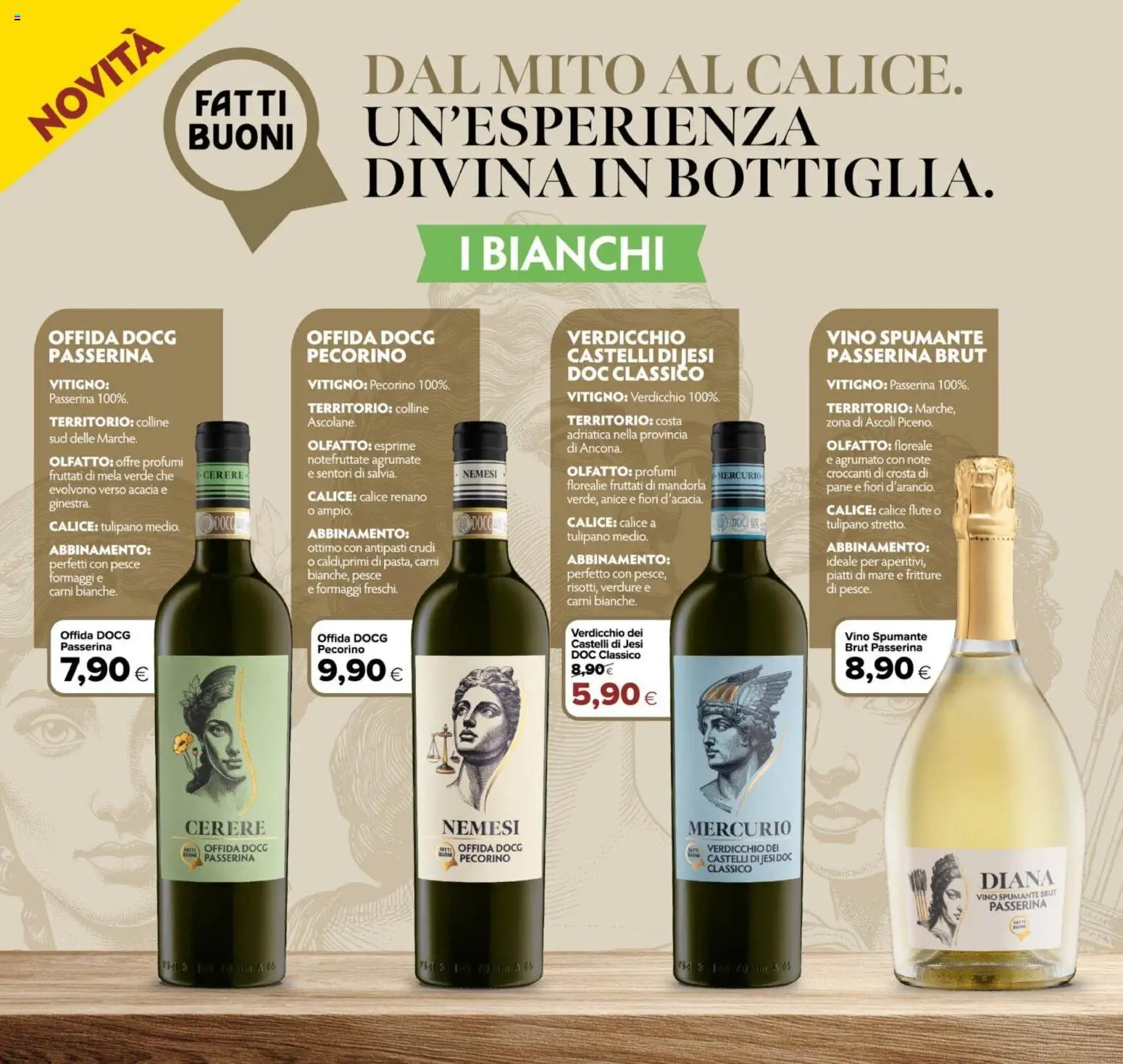 Volantino Oasi del 22.04.2026 | Pagina: 16 | Prodotti: Pesce, Vino, Spumante, Pecorino