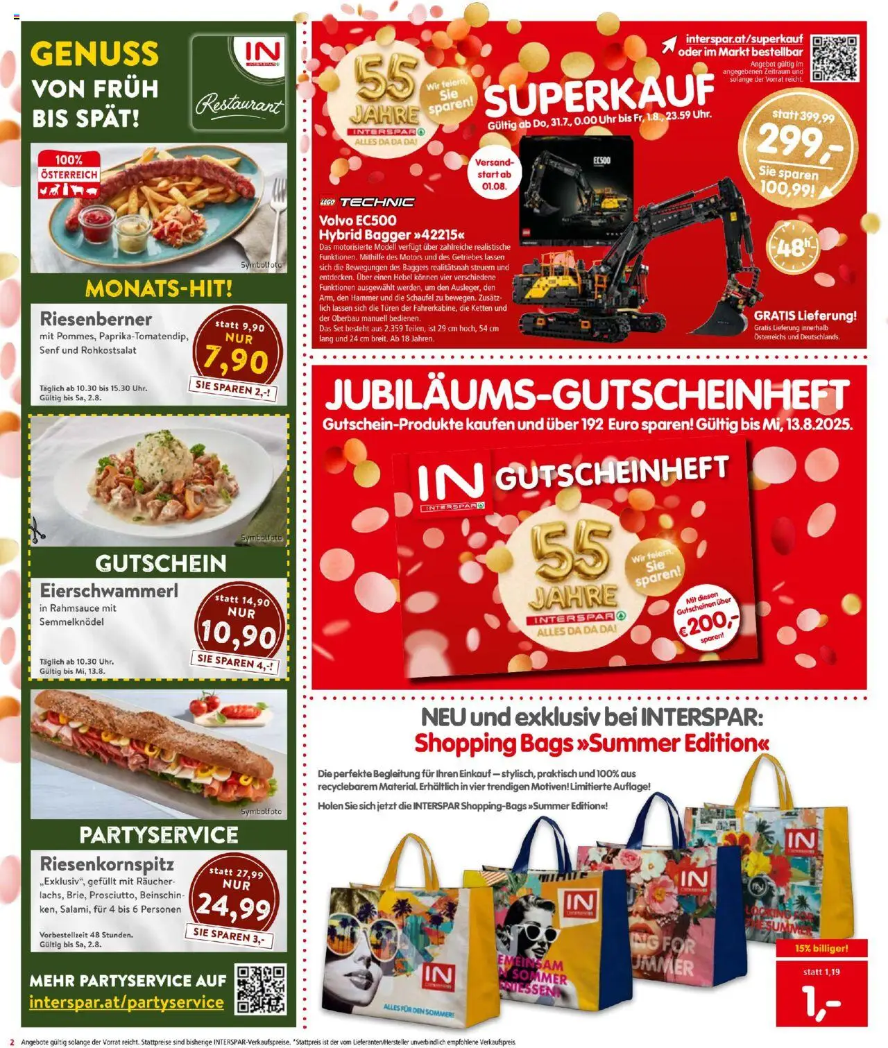 Interspar Flugblatt gültig ab 31.07.2025 | Seite: 2 | Produkte: Uhr