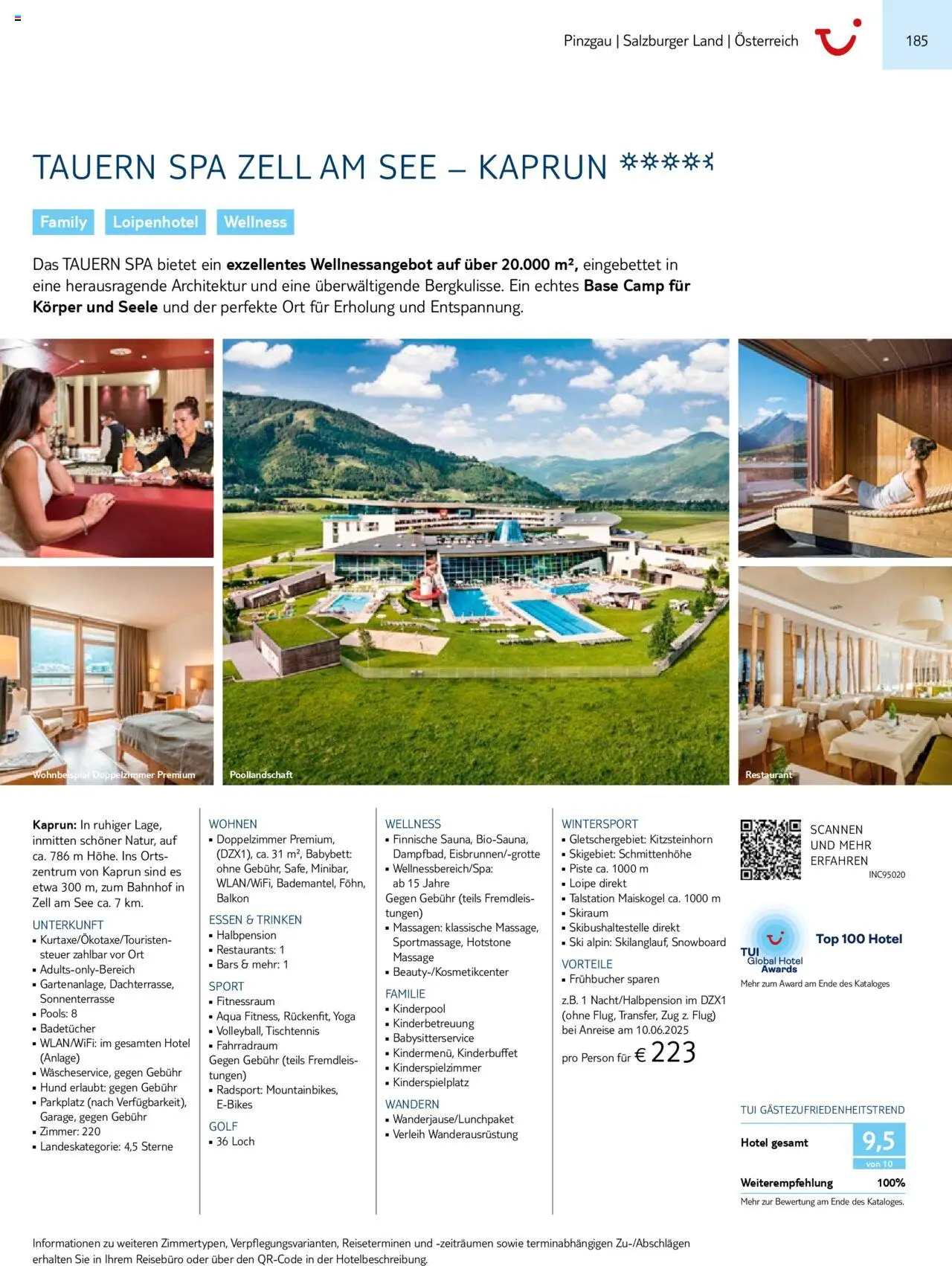 TUI Prospekt 	 – gültig ab 01.11.2024 | Seite: 185 | Produkte: Top, Babybett, Ski, Snowboard