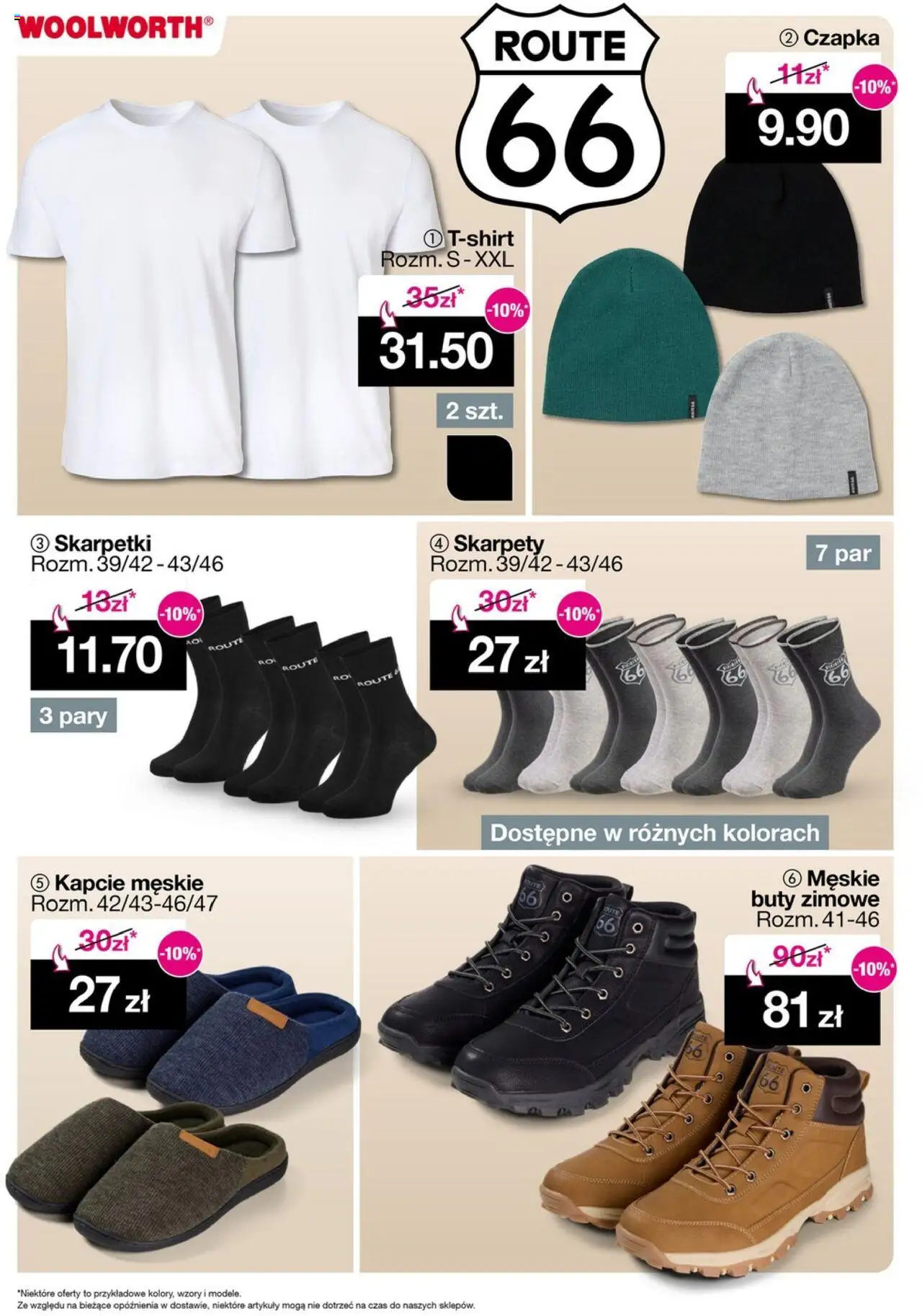 Woolworth Gazetka od 10.10.2025 | Strona: 13 | Produkty: Skarpety, Kapcie, Czapka, Buty zimowe