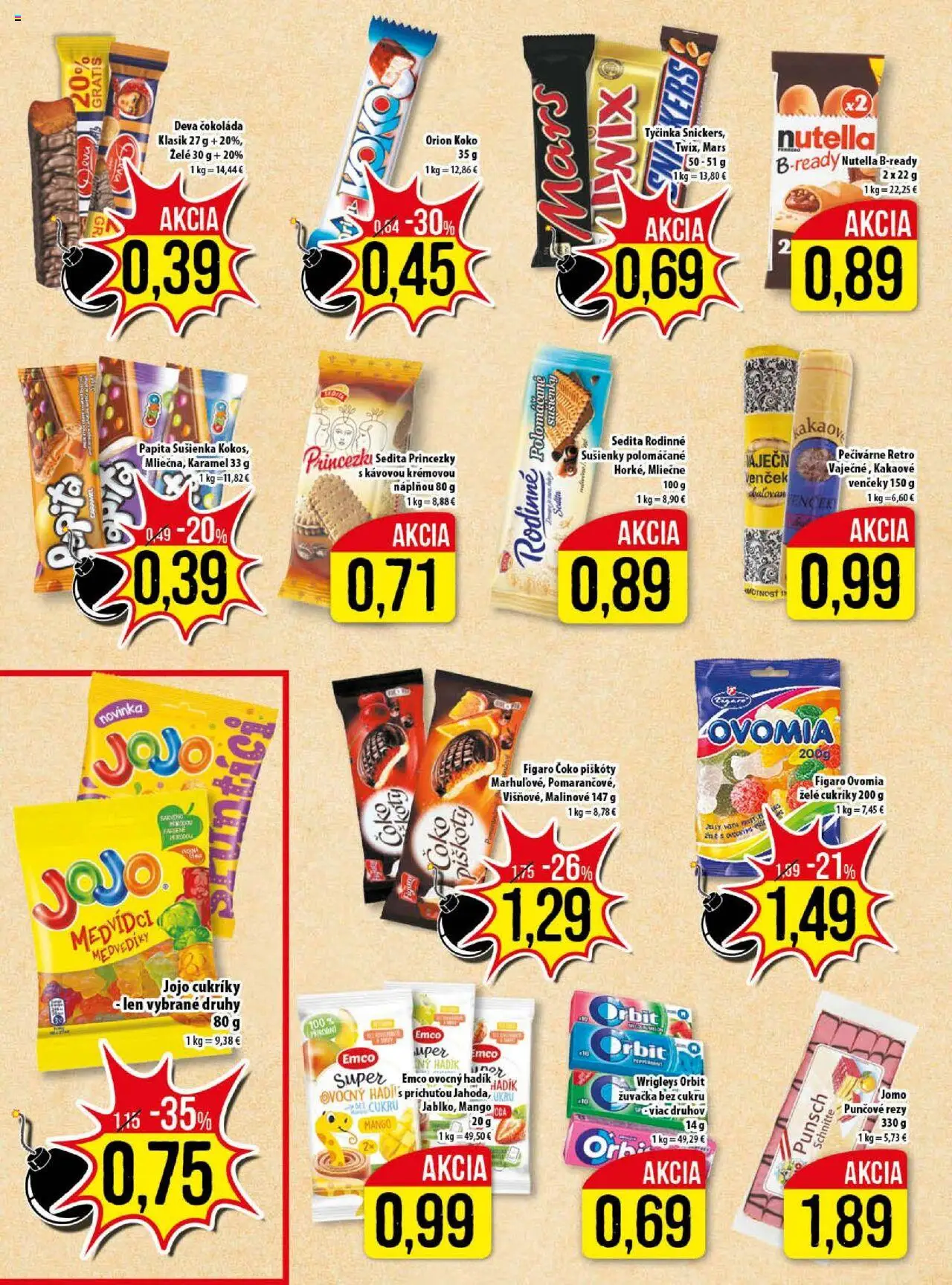 Klas leták │ platný od 25.08.2025 | Strana: 10 | Produkty: Čokoláda, Cukríky, Mango, Nutella