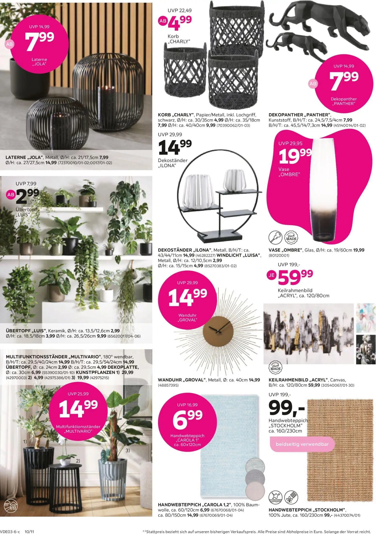 Mömax Prospekt 	 – gültig ab 09.03.2026 | Seite: 10 | Produkte: Korb, Vase