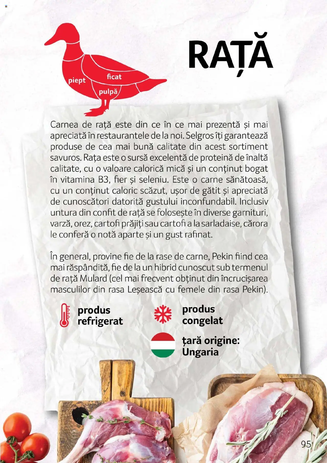Catalog Selgros - Carne – valabil de la 27.04.2023 | Pagină: 95 | Produse: Chaussures de ski, Rață, Cartofi