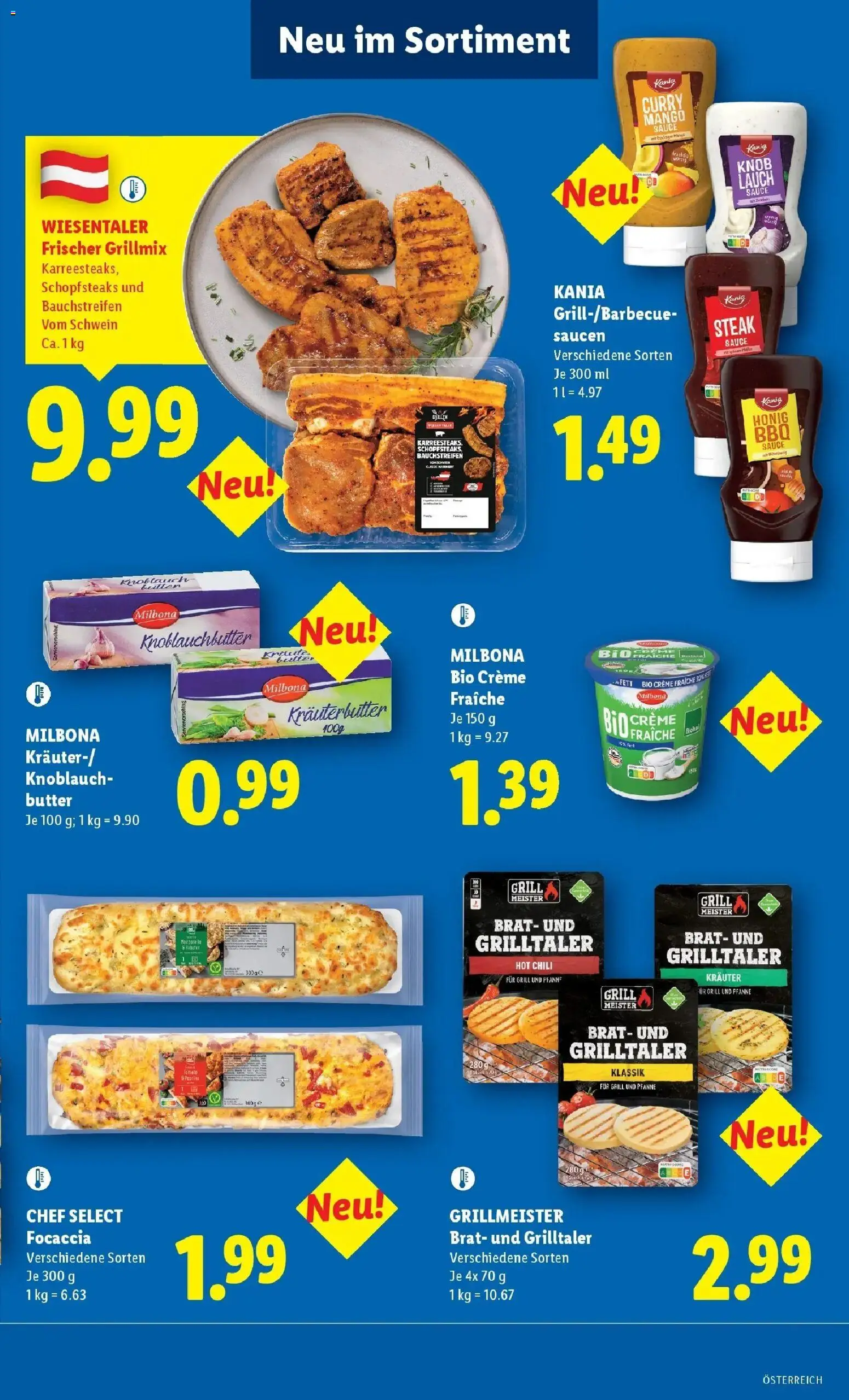 Lidl Flugblatt - Wien, Langenzersdorf, Zwettl gültig ab 08.04.2026 | Seite: 44 | Produkte: Mango, Knoblauch, Chili, Butter