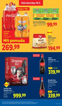 Coca-Cola ili Fanta Multipak, 2 x 2 l; 1 l = 67.50 - pregled Lidl kataloga - važi od 15.01.2026 | Strana: 33