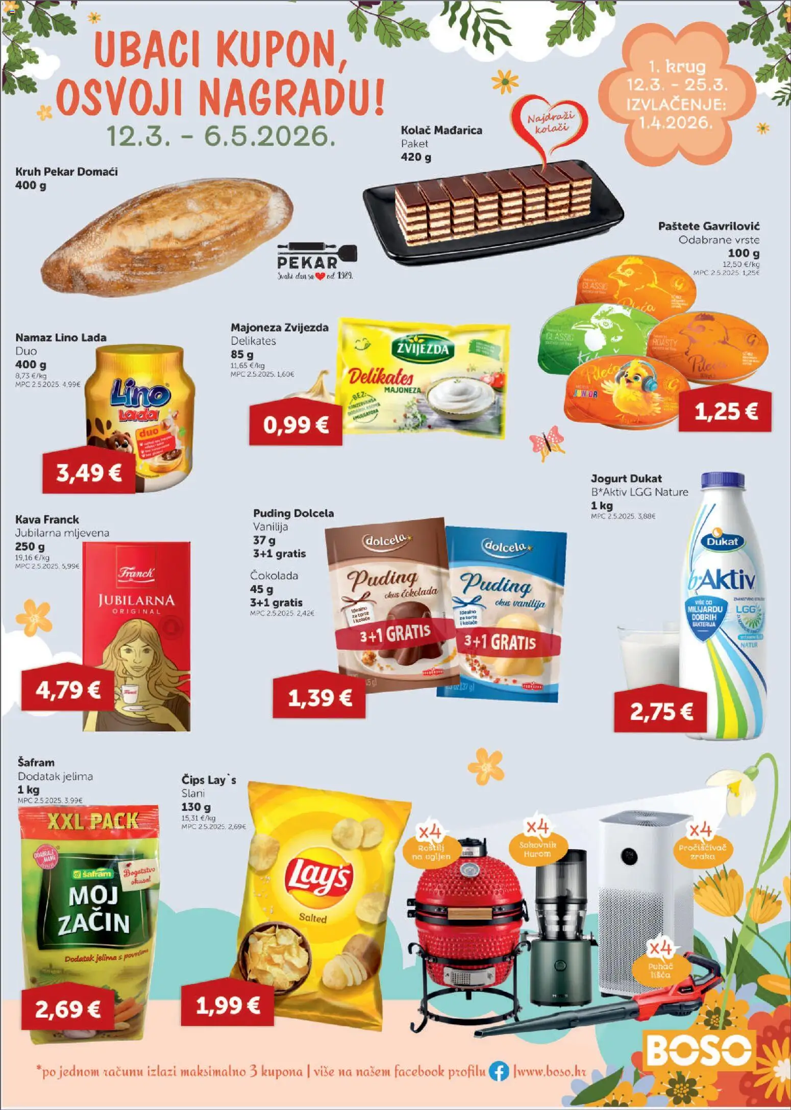 Boso katalog | vrijedi od 12.03.2026 | Stranica: 19 | Proizvodi: Roštilj, Lino Lada, Jogurt, Majoneza