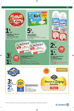  | Page: 13 | Produits: Sel, Beurre, Camembert, Crème