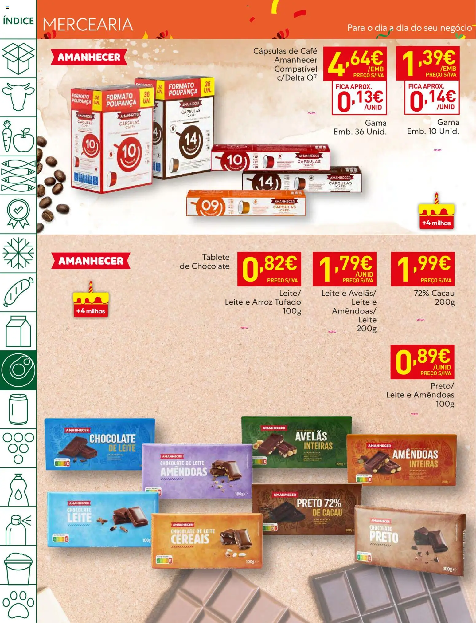 Recheio folheto │ válido de 28.10.2025 | Página: 30 | Produtos: Amêndoas, Leite, Café, Cereais