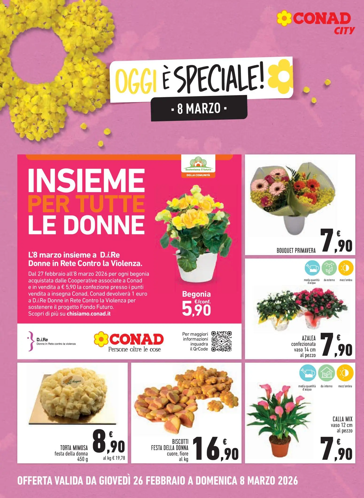 Volantino Conad del 26.02.2026 | Pagina: 6 | Prodotti: Biscotti, Torta, Vaso