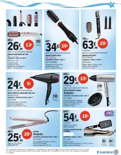 E.Leclerc - Prévisualisation de E.Leclerc catalogue cadeaux valide à partir de 02.12.2025 | Page: 17 | Produits: Sèche-cheveux, Diffuseur, Lisseur, Brosse