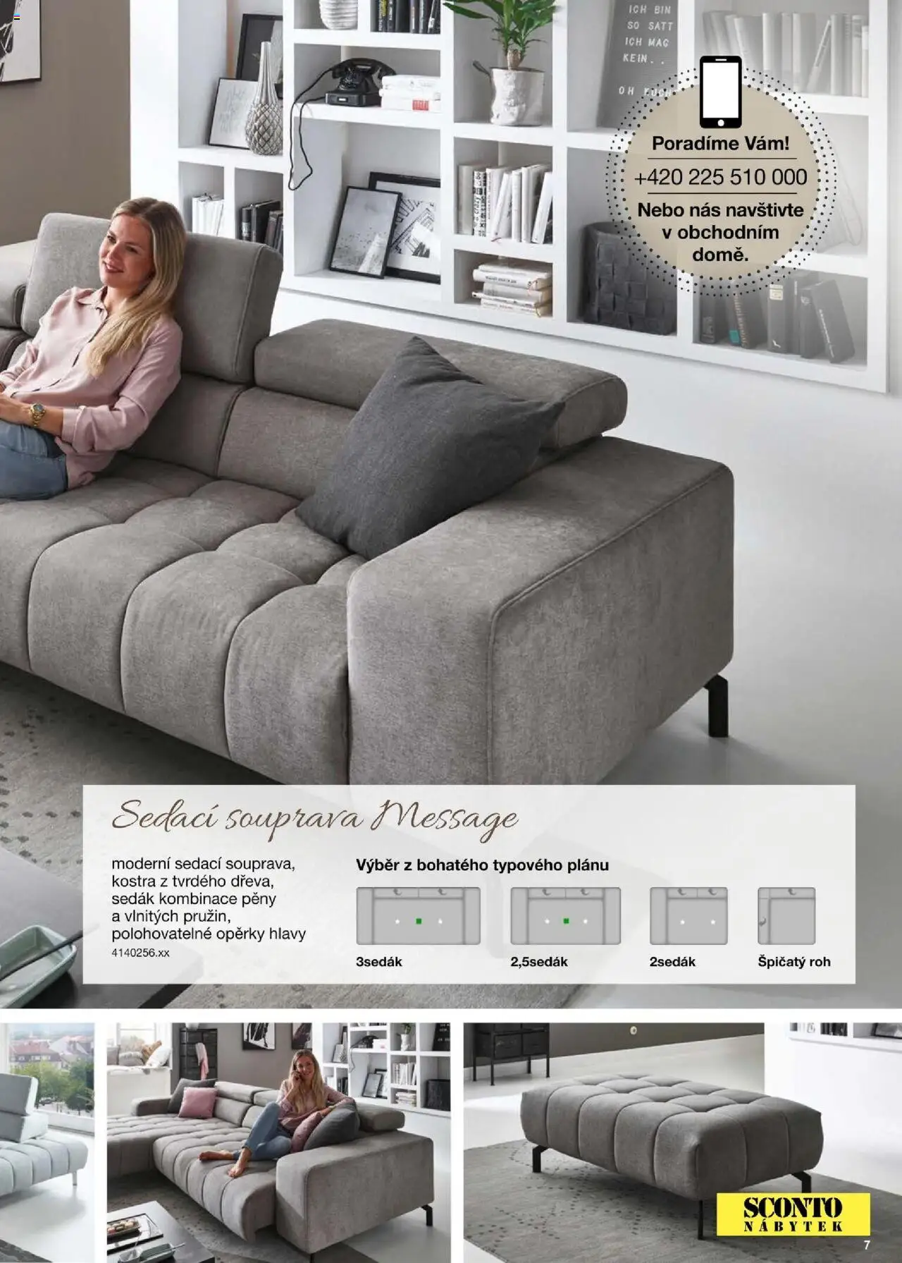 Sconto nábytek katalog - Sedací soupravy od 01.01.2025 | Strana: 7 | Produkty: Sedací souprava, Nábytek