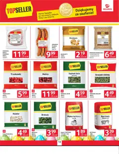 Pogląd oferty "Selgros cash&carry gazetka" - ważna od 26.03.2026 | Strona: 14 | Produkty: Kiełbasa, Kalafior, Orzeszki ziemne, Truskawki