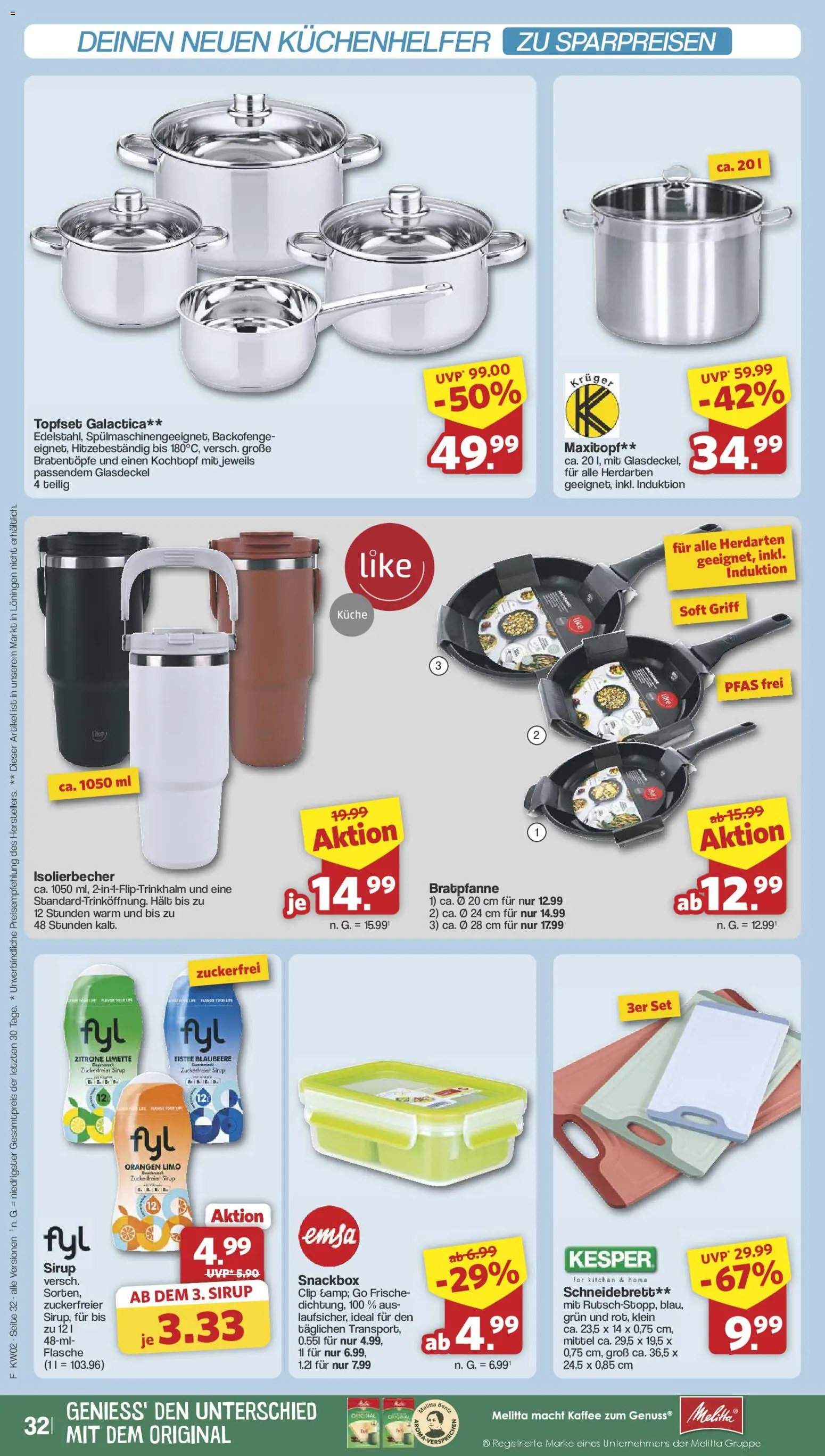 Famila Nordwest Prospekt 	 – gültig ab 05.01.2026 | Seite: 33 | Produkte: Kaffee, Orangen, Sirup, Zitrone