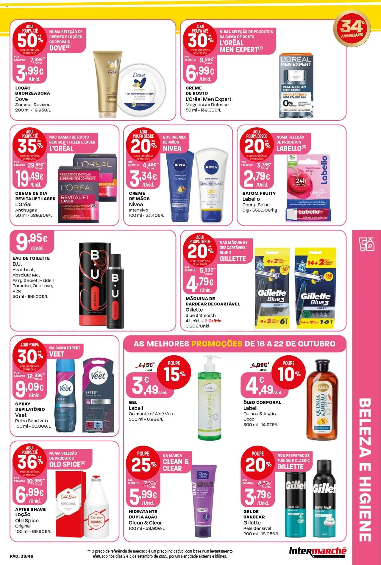 Intermarché folheto │ válido de 16.10.2025 | Página: 39 | Produtos: Quinoa, Base, Manteiga, Óleo
