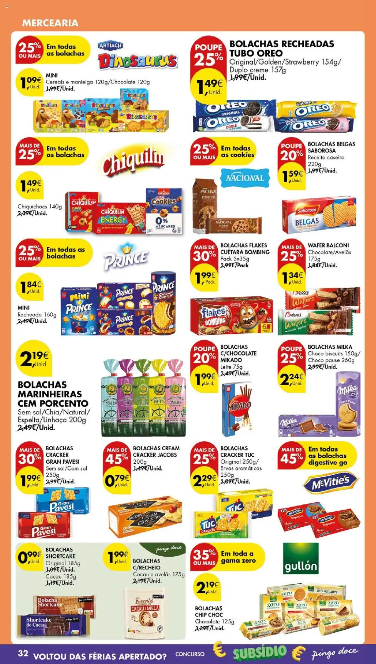 Pingo Doce folheto │ válido de 14.10.2025 | Página: 36 | Produtos: Avelãs, Bolachas, Leite, Cereais