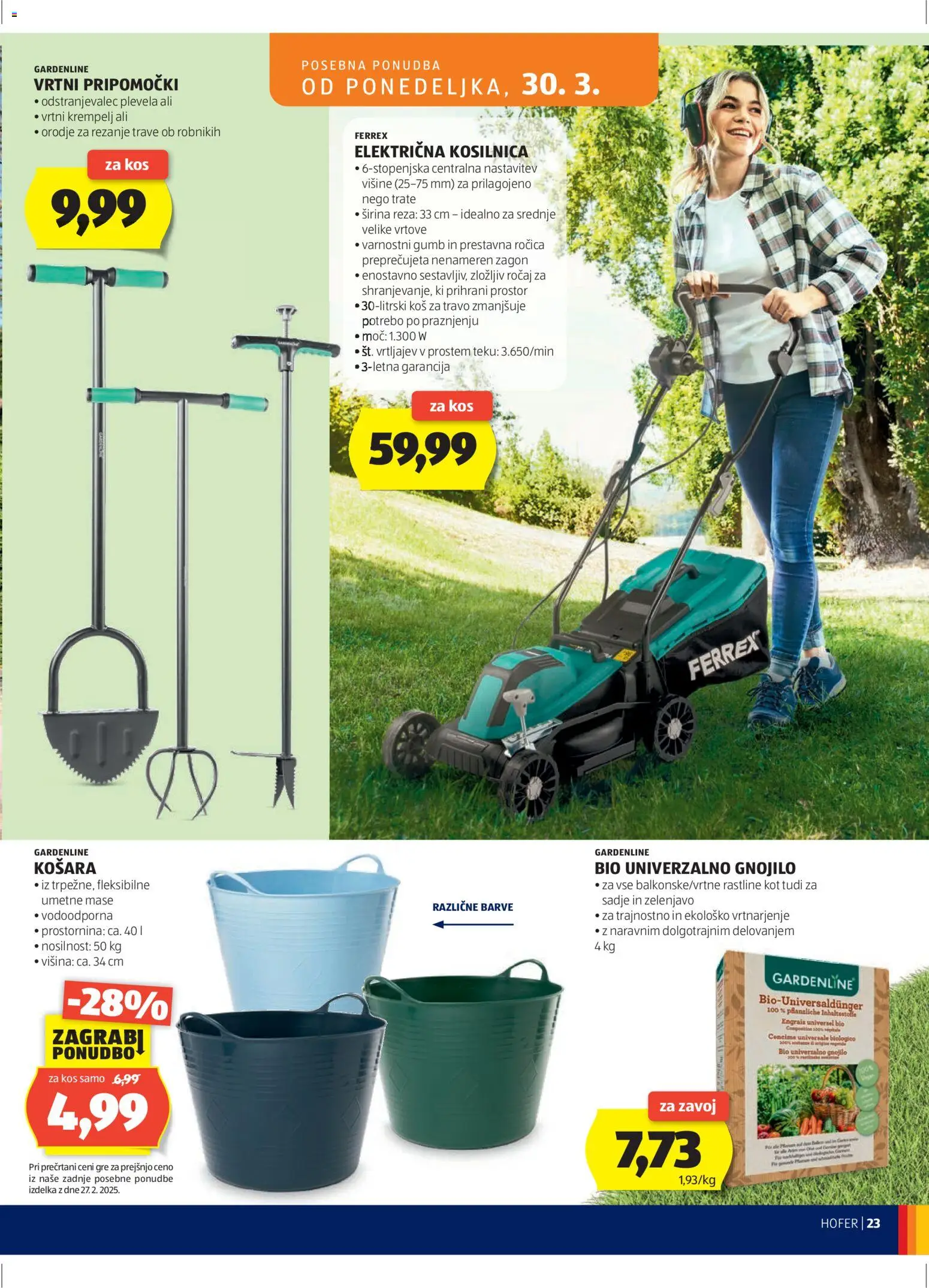 Hofer SI katalog | vrijedi od 25.03.2026 | Stranica: 23 | Proizvodi: Košara