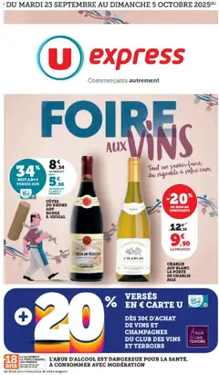 U Express - Prévisualisation de U Express Catalogue: Foire aux vins valide à partir de 23.09.2025