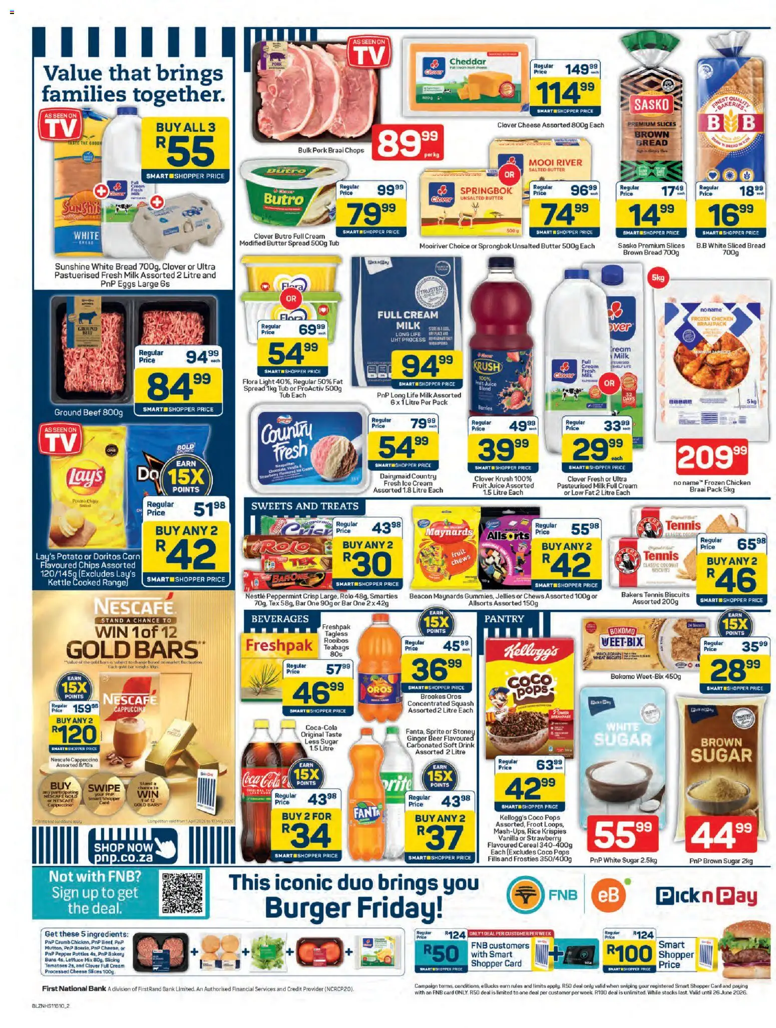 New Pick n Pay catalogue – valid from 09.04.2026 | Page: 2 | Products: Corn, Light, Juice, Sugar