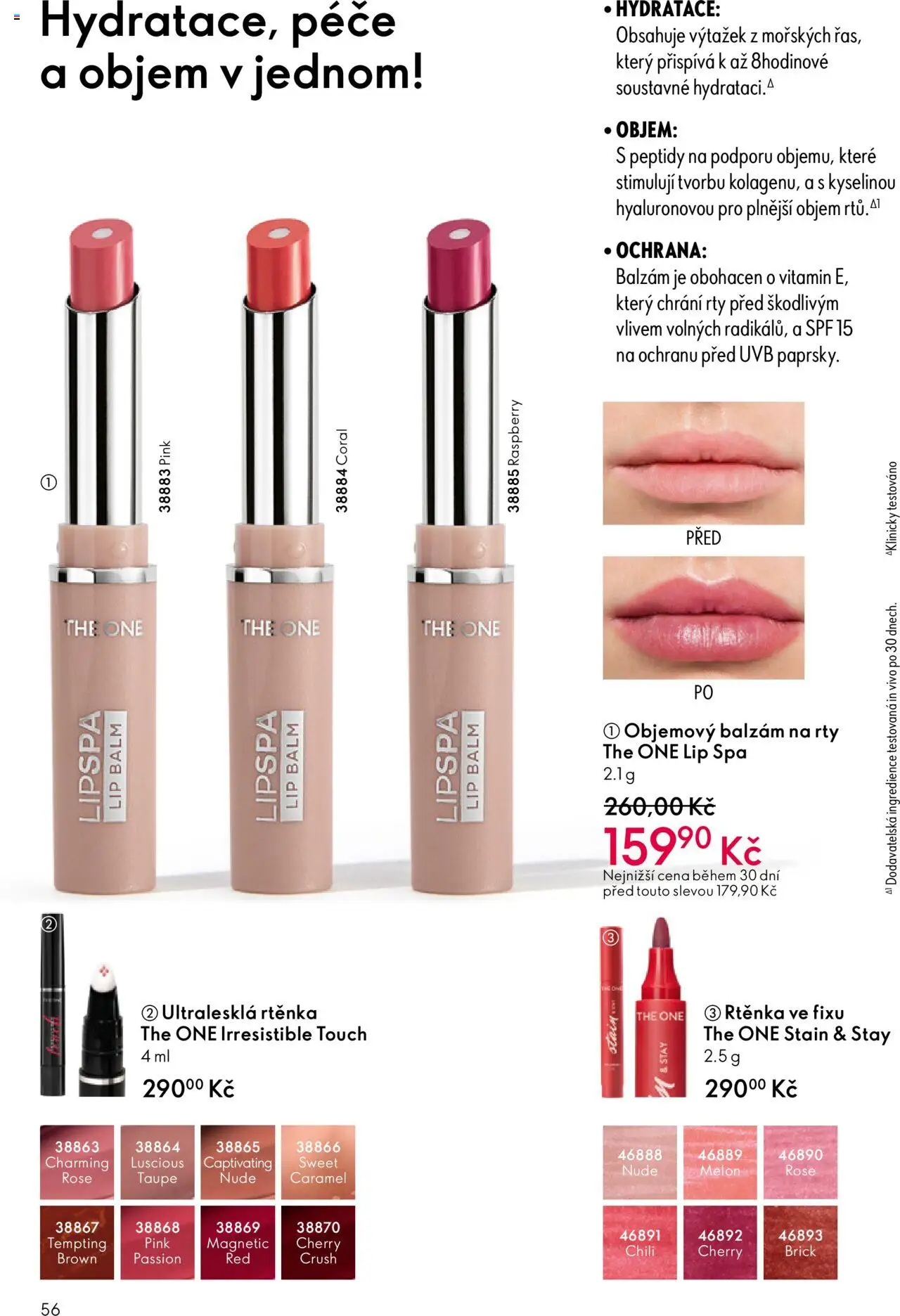Oriflame katalog č.13/2025 od 07.09.2025 | Strana: 56 | Produkty: Balzám na rty, Rtěnka