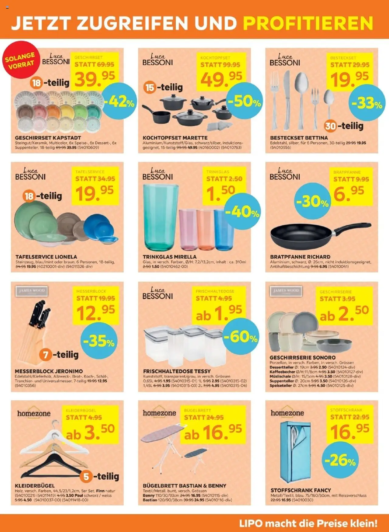 Lipo Aktionen – gültig ab 22.09.2025 | Seite: 9 | Produkte: Kleiderbügel, Schal