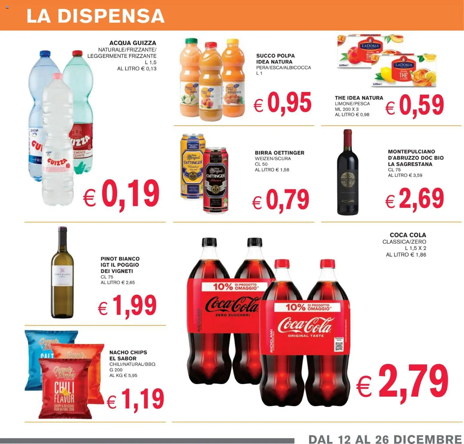 Volantino Coal del 12.12.2025 | Pagina: 7 | Prodotti: Succo, Acqua, Pesca, Coca Cola