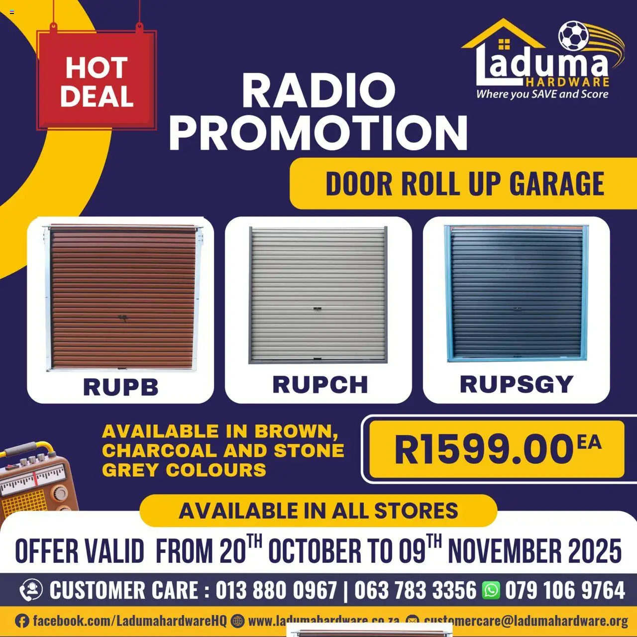 New Laduma Hardware catalogue – valid from 20.10.2025 | Page: 2 | Products: Radio