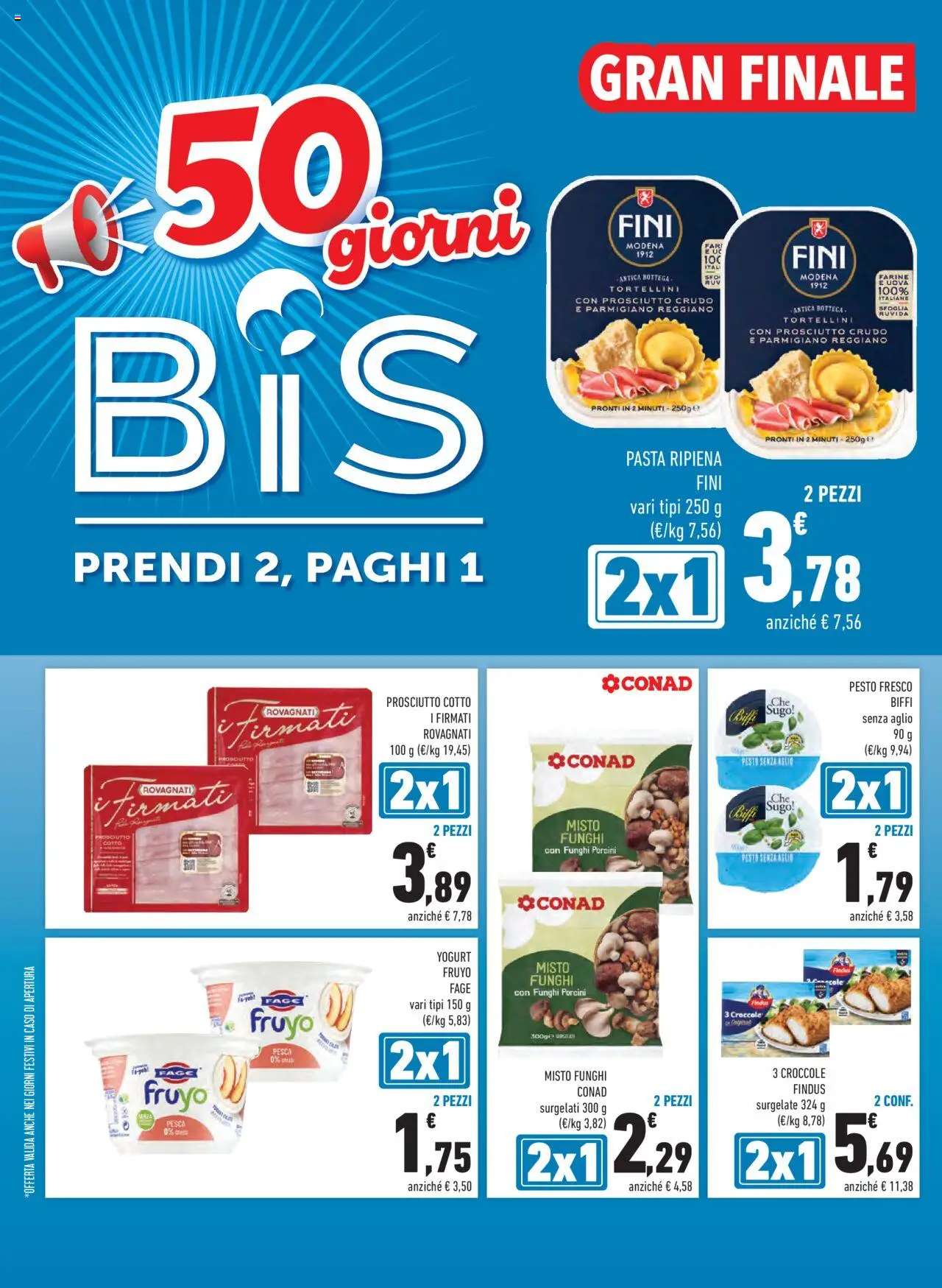 Volantino Conad del 08.10.2025 | Pagina: 12 | Prodotti: Prosciutto Crudo, Prosciutto, Funghi, Sugo