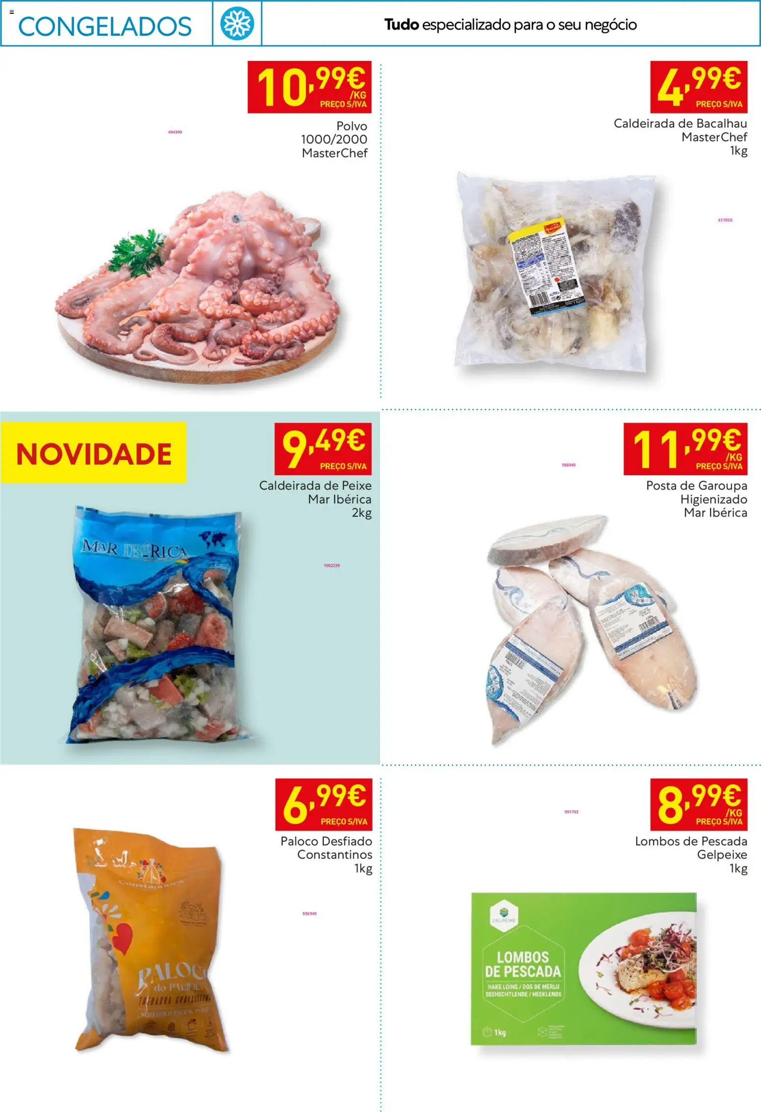 Recheio - Horeca Bons Negócios │ válido de 10.02.2026 | Página: 30 | Produtos: Caldeirada de peixe, Bacalhau, Polvo, Peixe