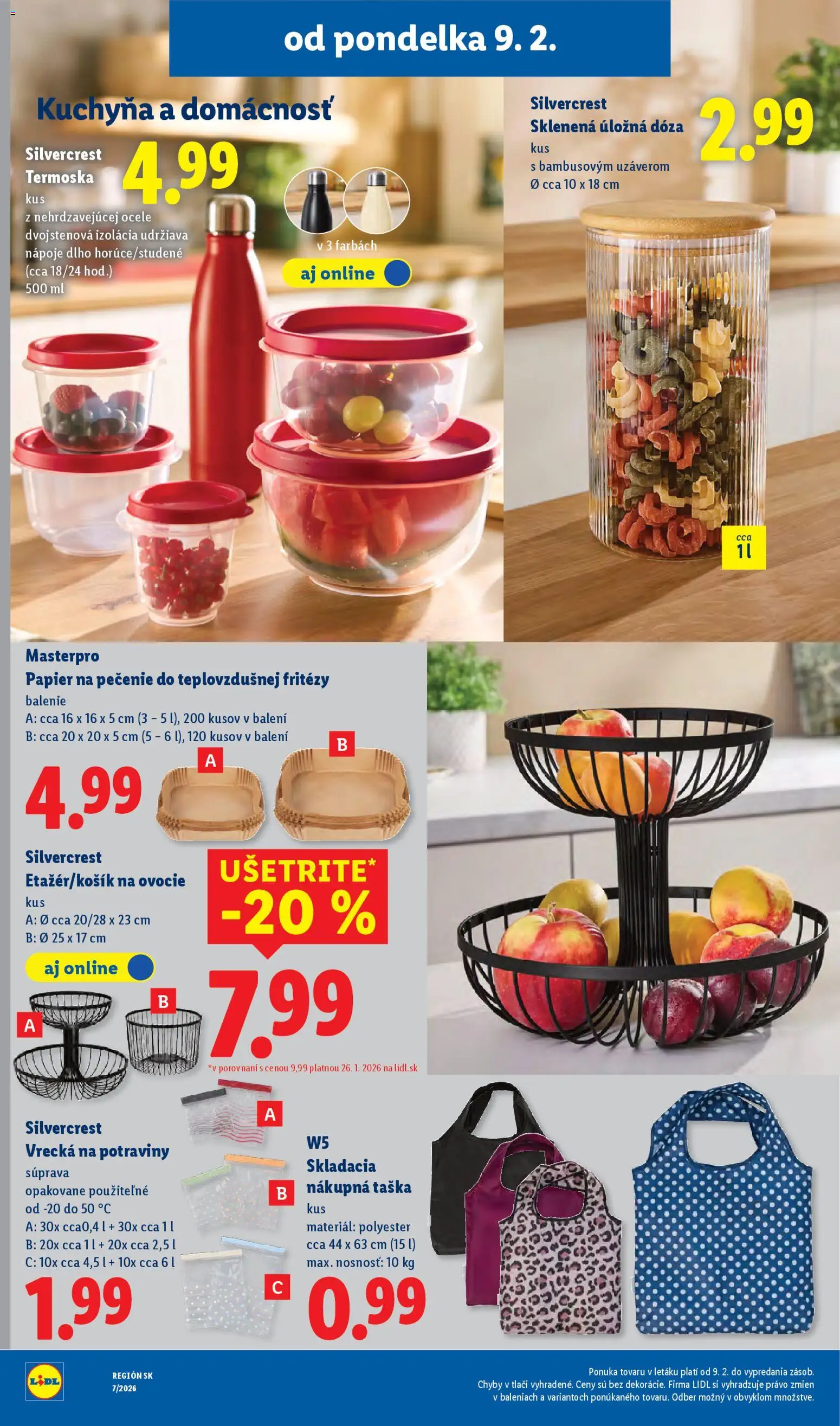 Nové Lidl akcie – leták je platný od 12.02.2026 | Strana: 98 | Produkty: Kuchyňa, Taška, Jar, Ovocie