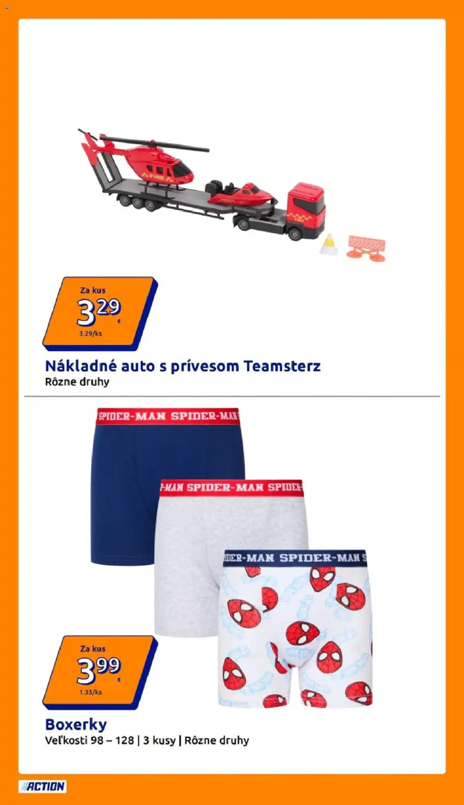 Nové Action akcie – leták je platný od 15.04.2026 | Strana: 14 | Produkty: Boxerky