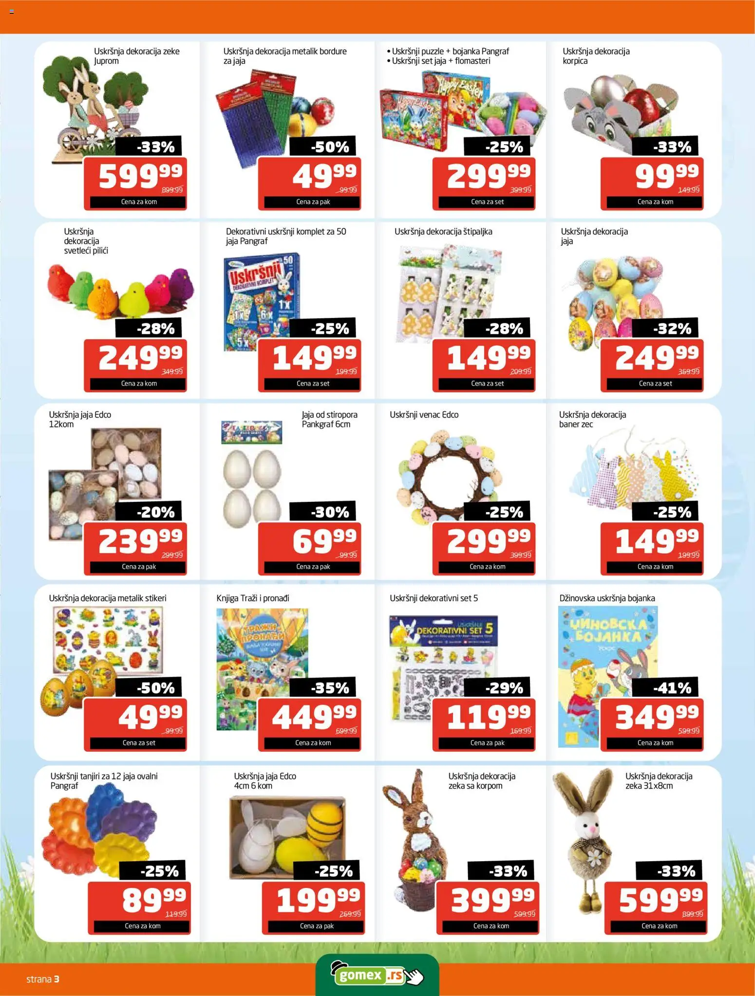 Gomex katalog - važi od 30.03.2026 | Strana: 3 | Proizvode: Jaja