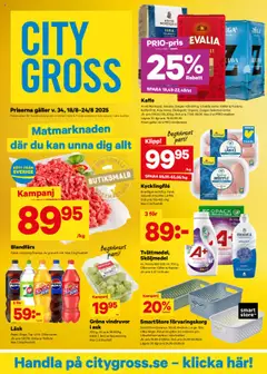 City Gross - Malmö Stora Bernstorp - Förhandsvisning av reklamblad från butik City Gross aktuell från 18.08.2025