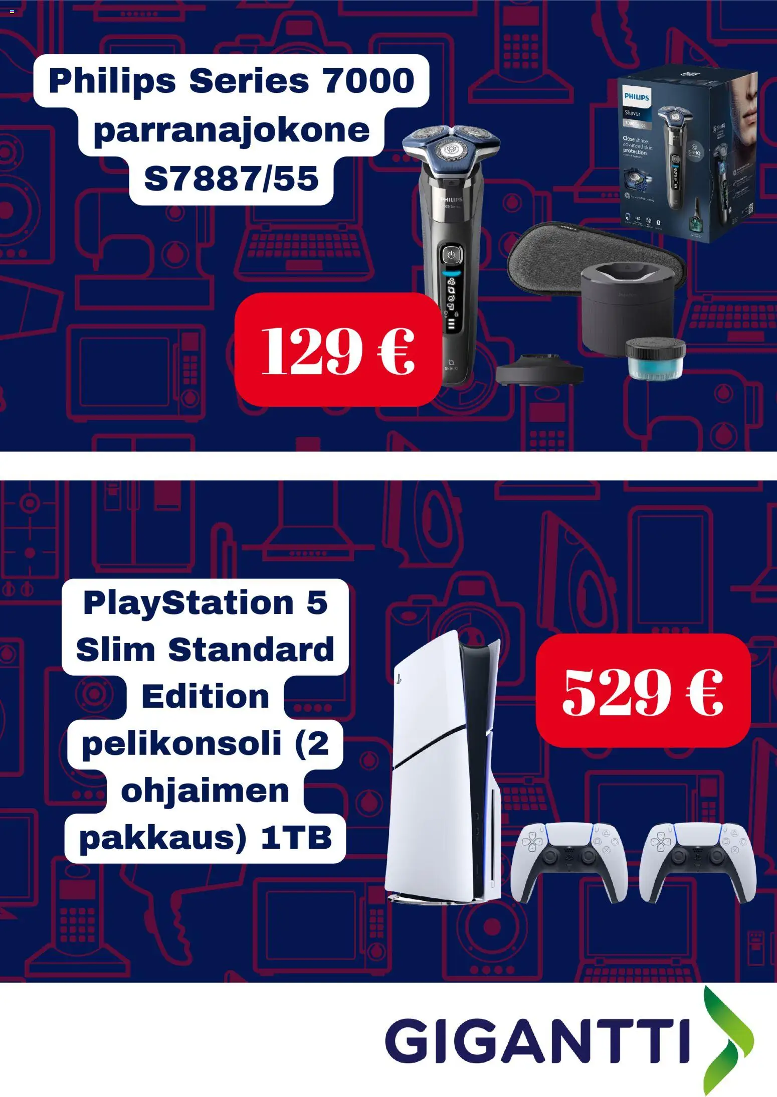 Gigantti tarjoukset – voimassa 18.12.2025 alkaen | Sivu: 2 | Tuotteet: Parranajokone, Pelikonsoli, Playstation