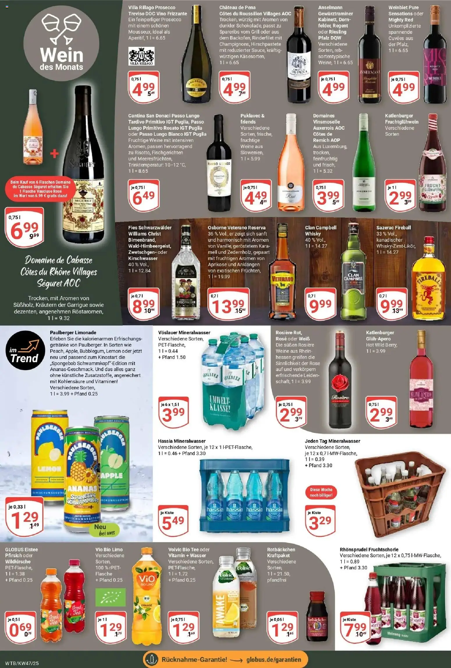 Globus prospekt Wächtersbach	 – gültig ab 17.11.2025 | Seite: 16 | Produkte: Grill, Ananas, Zwetschgen, Mineralwasser