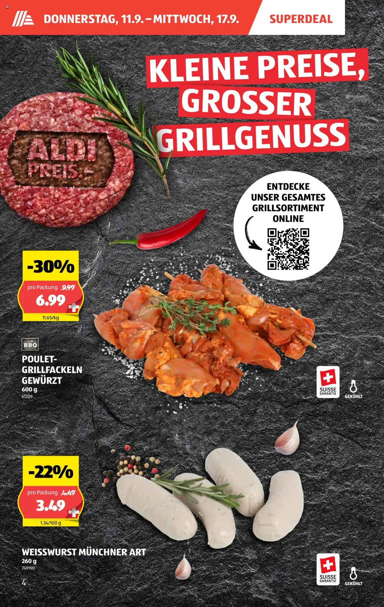 Aldi Aktionen – gültig ab 11.09.2025 | Seite: 5 | Produkte: Weißwurst