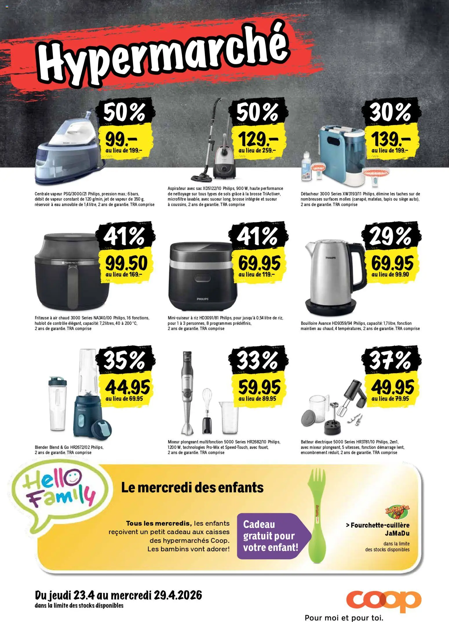 Coop aktionen FR – gültig ab 23.04.2026 | Seite: 24 | Produkte: Friteuse, Mixer, Philips