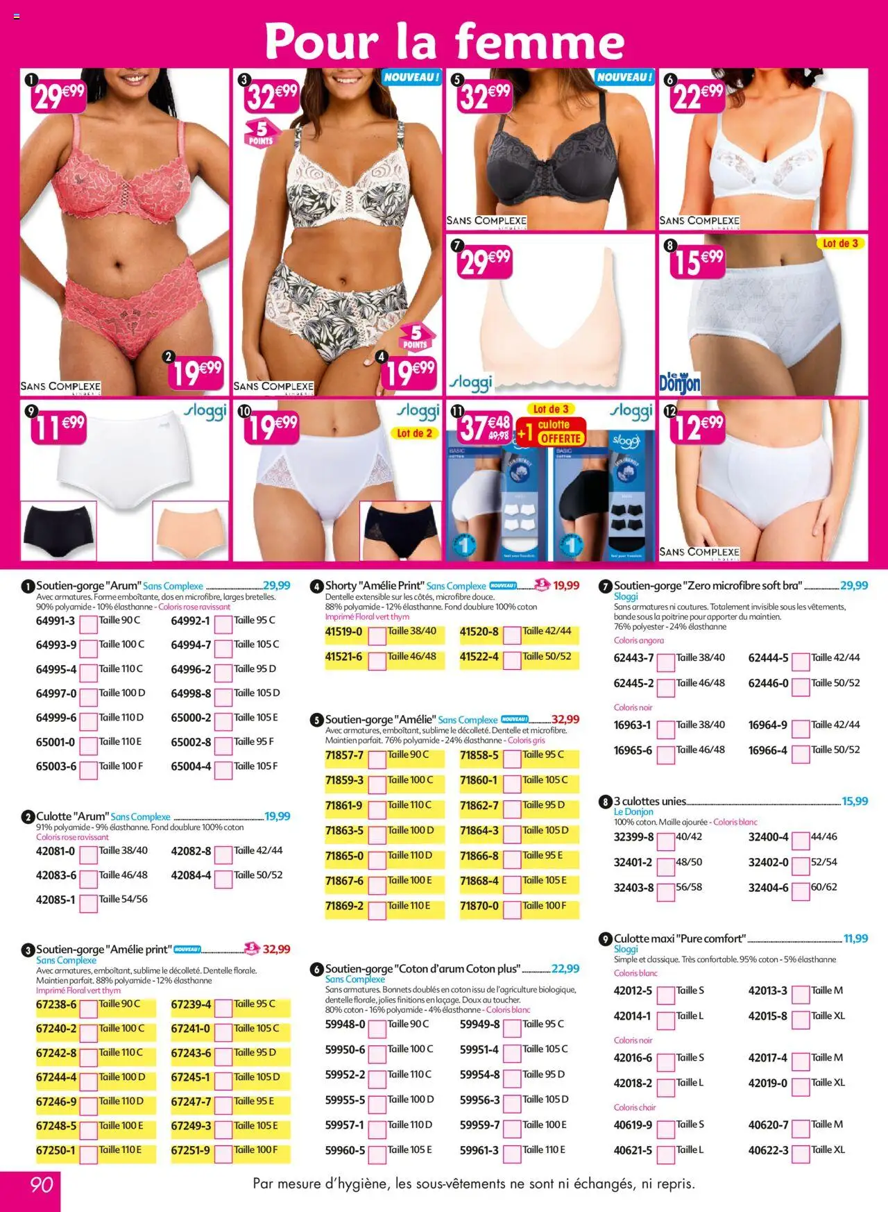  | Page: 90 | Produits: Coton, Culotte