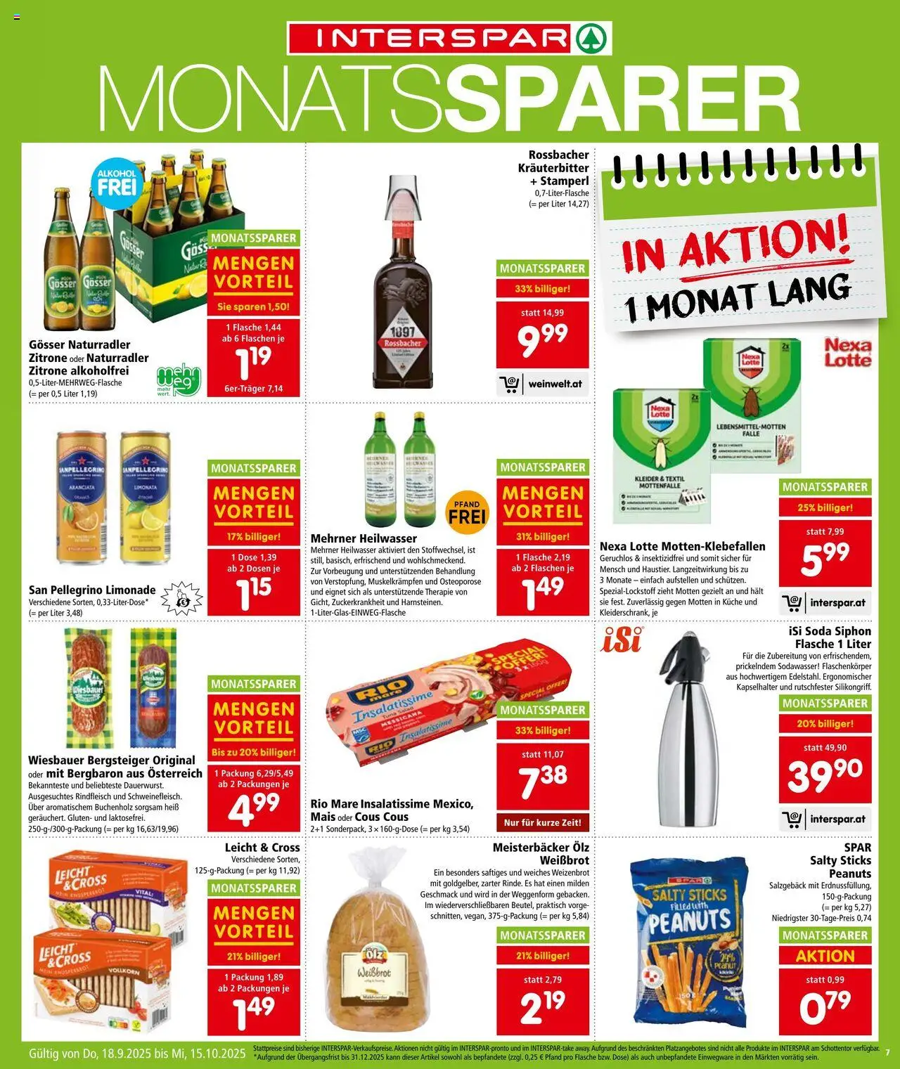 Interspar Flugblatt gültig ab 18.09.2025 | Seite: 7 | Produkte: Zitrone, Rindfleisch