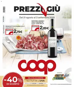 Anteprima del volantino COOP Novara catalogo valido a partire dal 21.08.2025