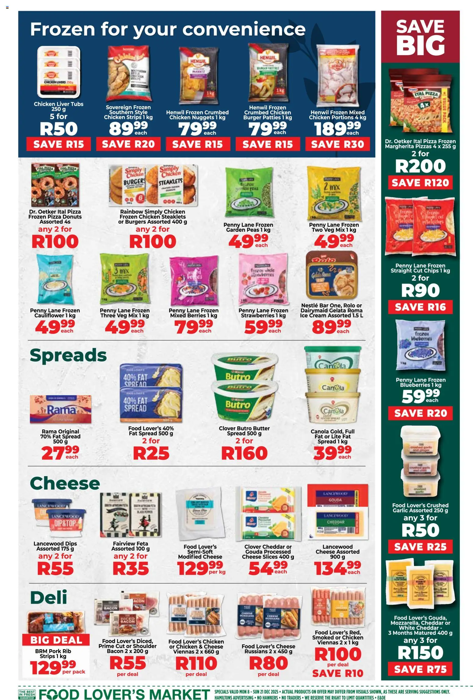 New Food Lover's Market catalogue – valid from 08.12.2025 | Page: 11 | Products: Butter, Chicken, Burgers, Ice cream