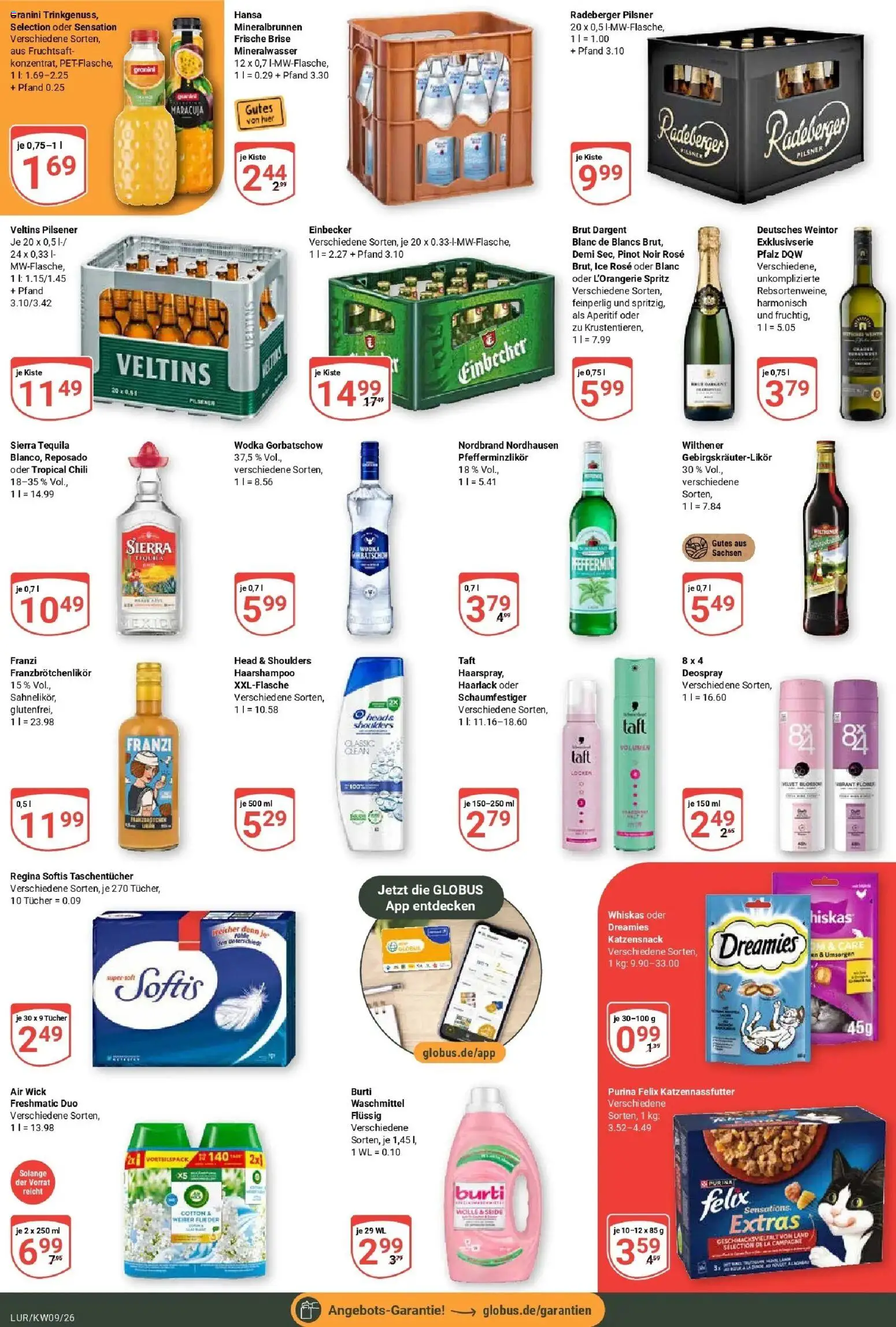 Globus Prospekt Hamburg – gültig ab 23.02.2026 | Seite: 3 | Produkte: Head & shoulders, Radeberger pilsner, Wodka, Whiskas