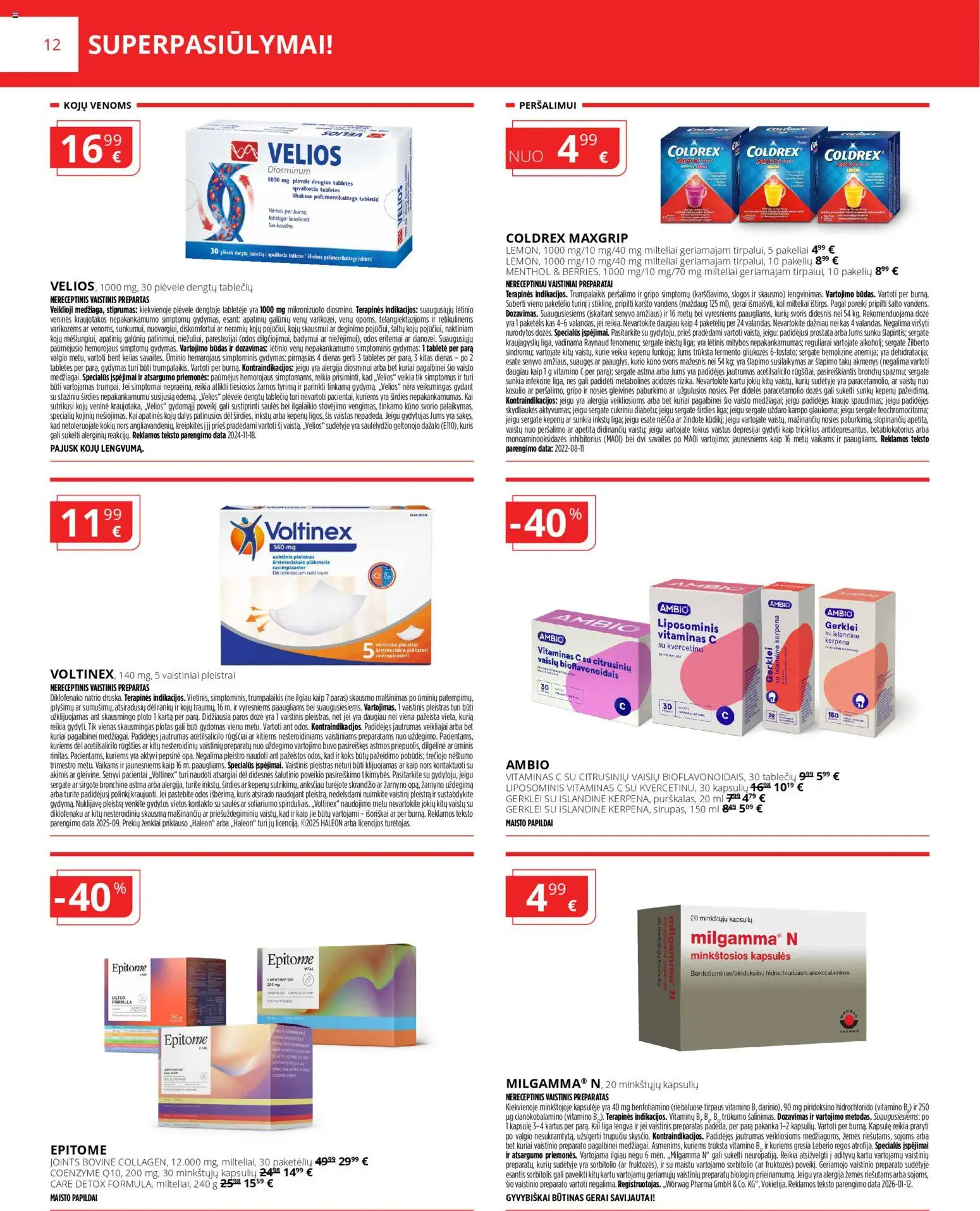 Norfa vaistinė akcijos nuo 01.02.2026 | Puslapis: 12