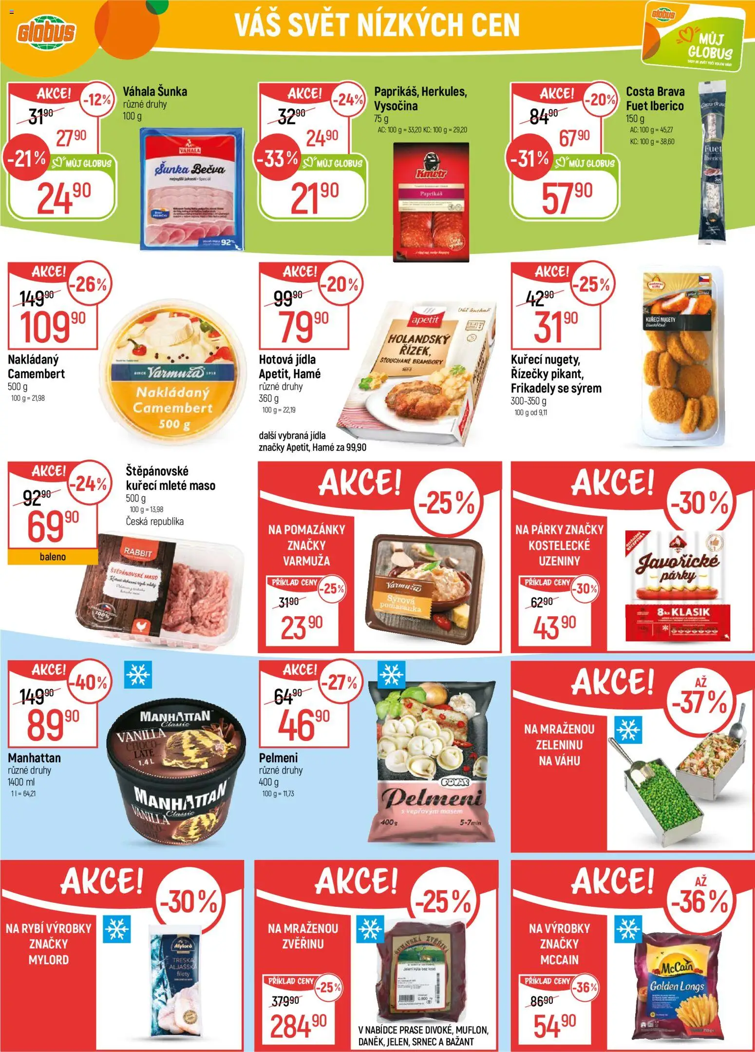 Globus leták - Havířov od 12.11.2025 | Strana: 24 | Produkty: Pomazánky, Párky, Uzeniny, Hotová jídla