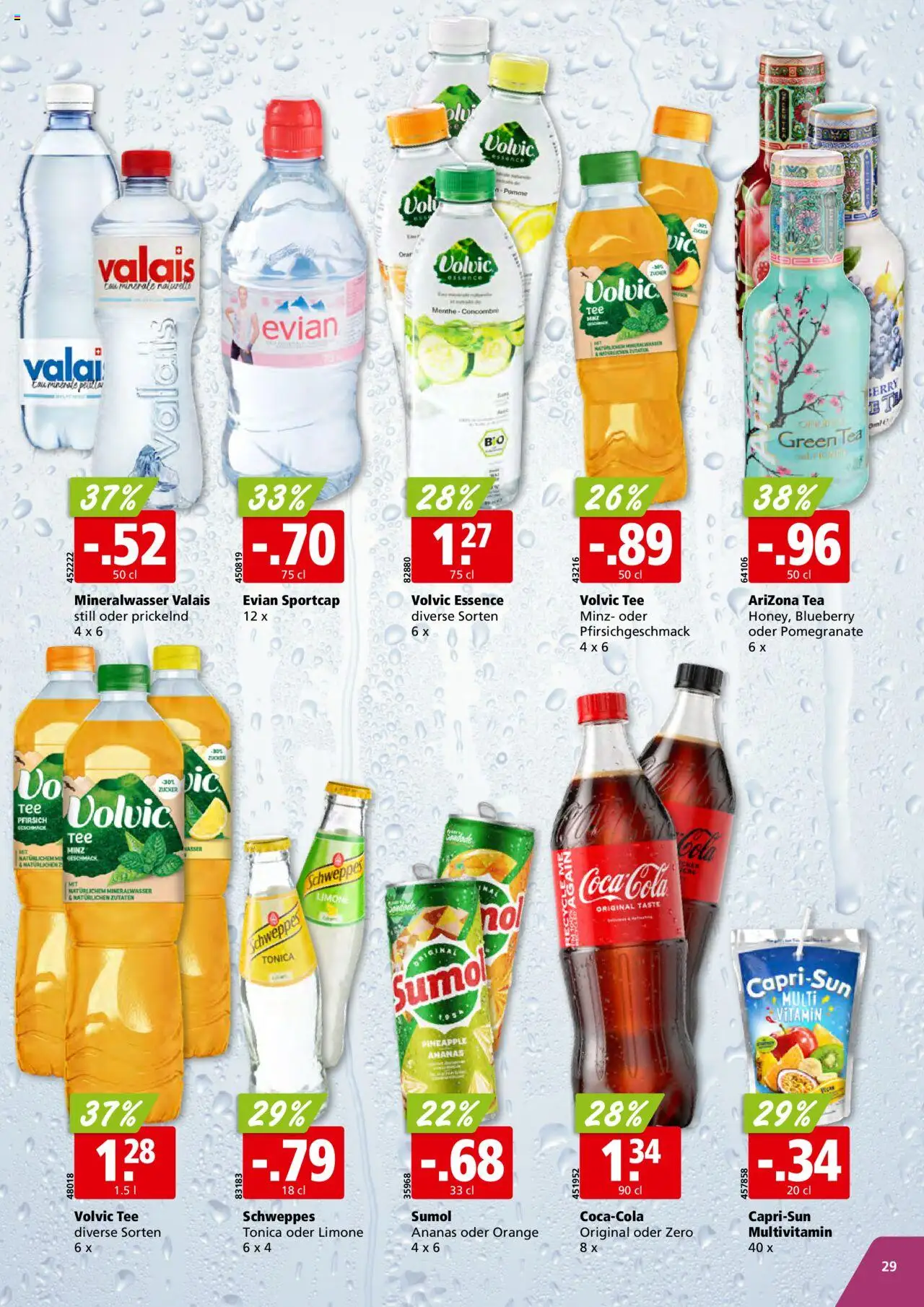 Aligro Aktionen - Chavannes, Matran, Genf, Sitten ab 02.06.2025 | Seite: 29 | Produkte: Mineralwasser, Tee, Wasser, Zucker